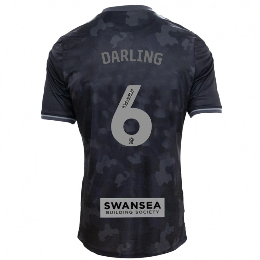 Danxen Kid Harry Darling #6 Black Away Jersey 2024/25 T-Shirt