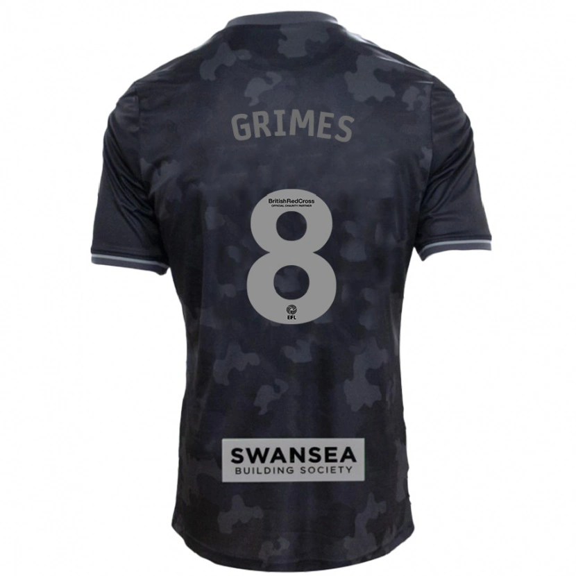 Danxen Kid Matt Grimes #8 Black Away Jersey 2024/25 T-Shirt