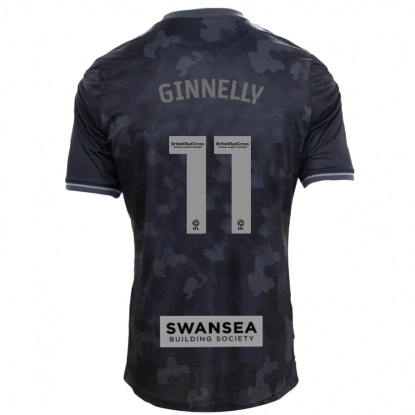 Danxen Kid Josh Ginnelly #11 Black Away Jersey 2024/25 T-Shirt