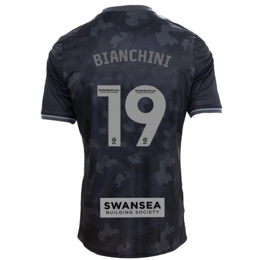 Danxen Kid Florian Bianchini #19 Black Away Jersey 2024/25 T-Shirt