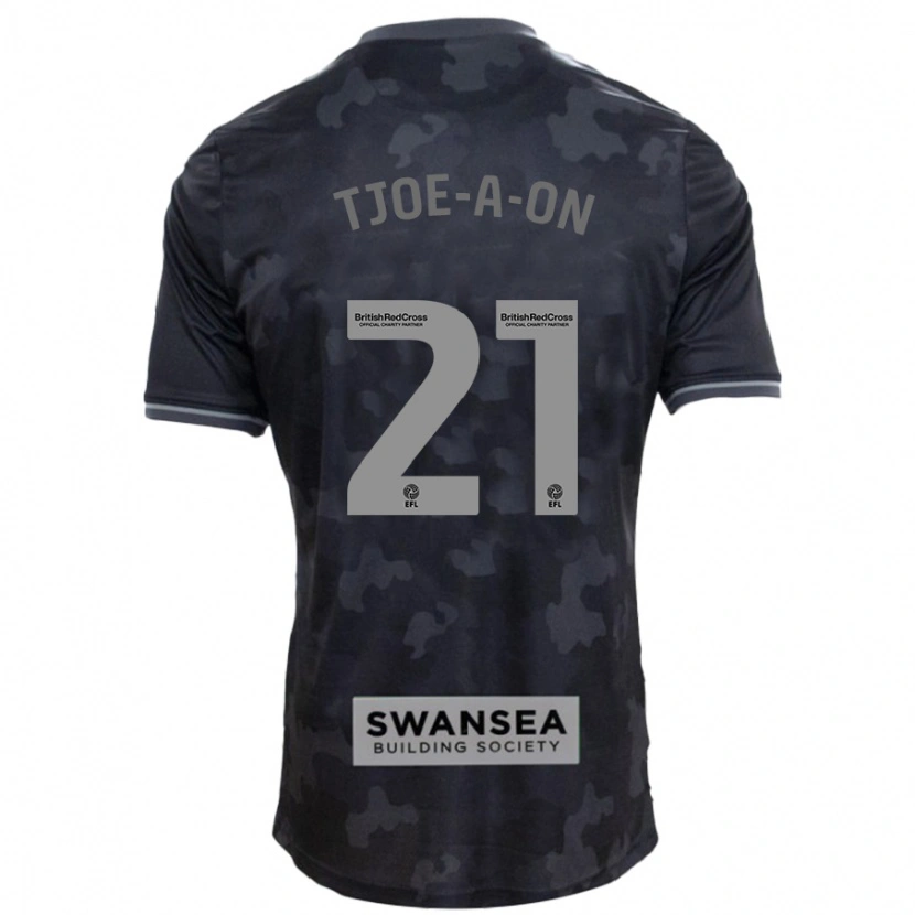 Danxen Kid Nathan Tjoe-A-On #21 Black Away Jersey 2024/25 T-Shirt