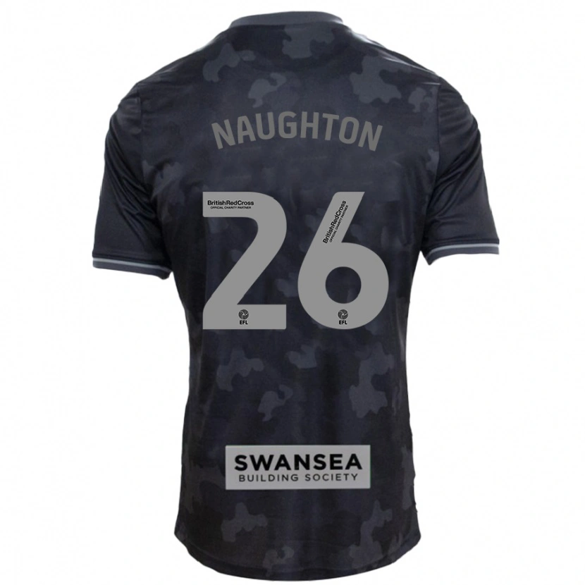 Danxen Kid Kyle Naughton #26 Black Away Jersey 2024/25 T-Shirt