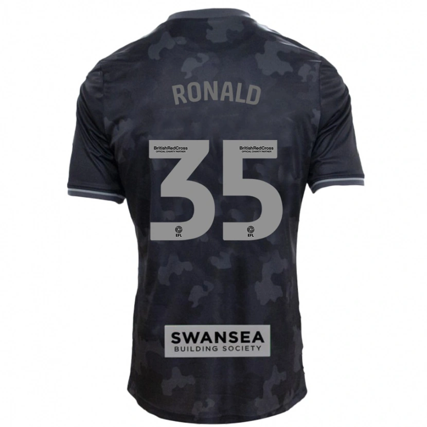 Danxen Kid Ronald #35 Black Away Jersey 2024/25 T-Shirt