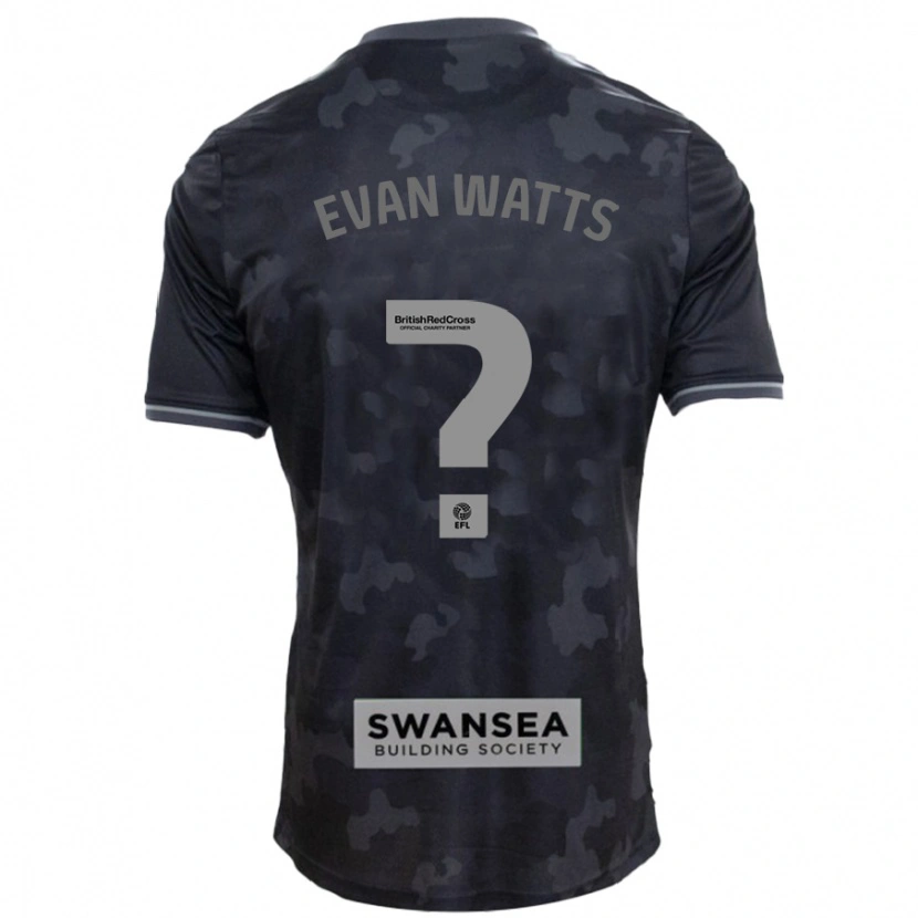 Danxen Kid Evan Watts #0 Black Away Jersey 2024/25 T-Shirt