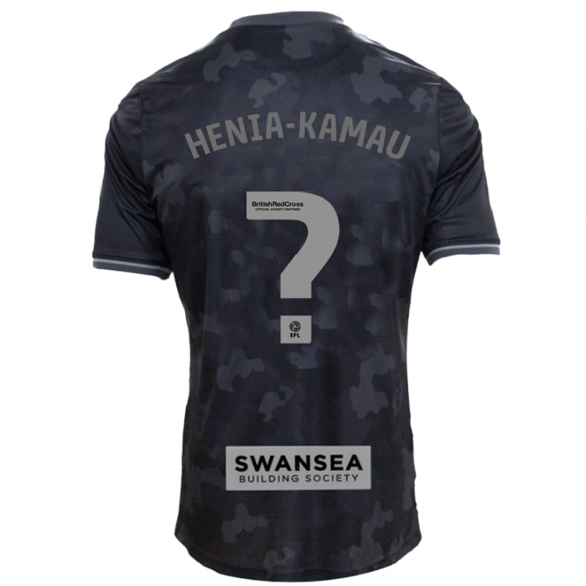 Danxen Kid Sammy Henia-Kamau #0 Black Away Jersey 2024/25 T-Shirt