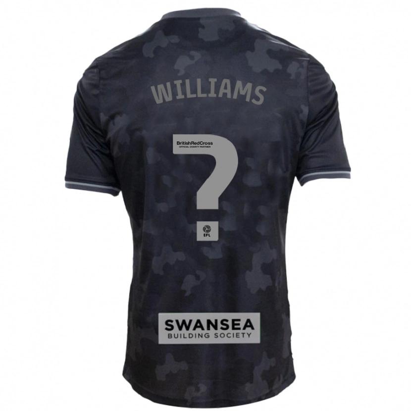 Danxen Kid Osian Williams #0 Black Away Jersey 2024/25 T-Shirt