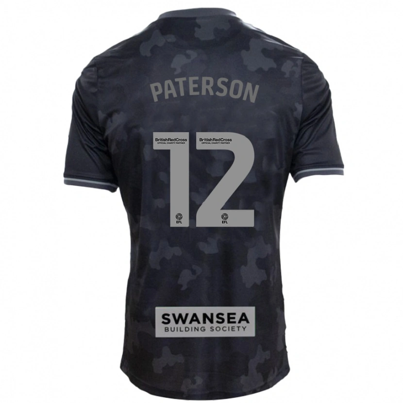 Danxen Kid Jamie Paterson #12 Black Away Jersey 2024/25 T-Shirt