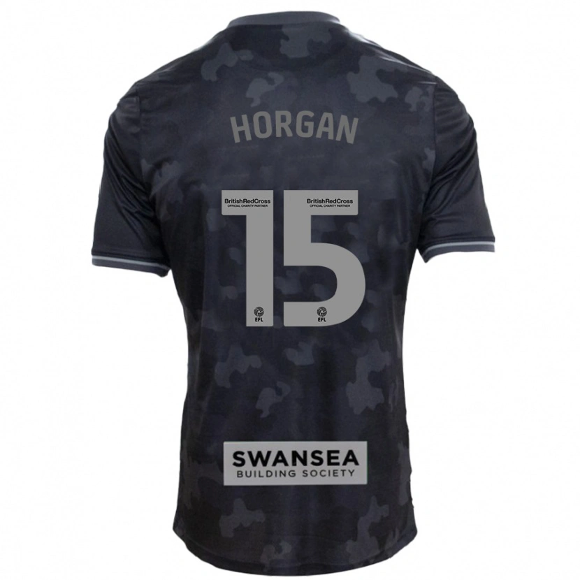 Danxen Kid Gwenan Horgan #15 Black Away Jersey 2024/25 T-Shirt