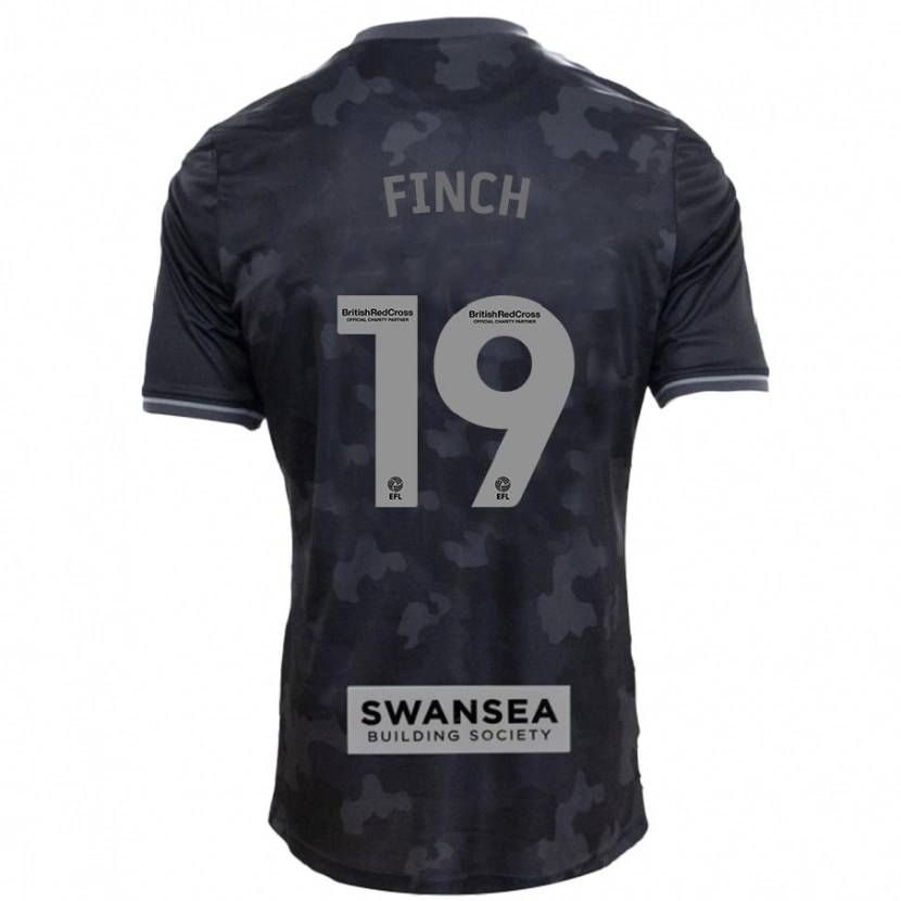 Danxen Kid Lucy Finch #19 Black Away Jersey 2024/25 T-Shirt