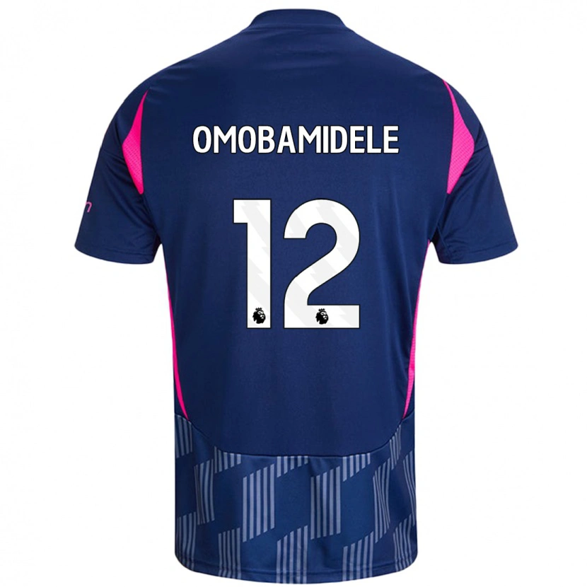 Danxen Kid Andrew Omobamidele #12 Royal Blue Pink Away Jersey 2024/25 T-Shirt