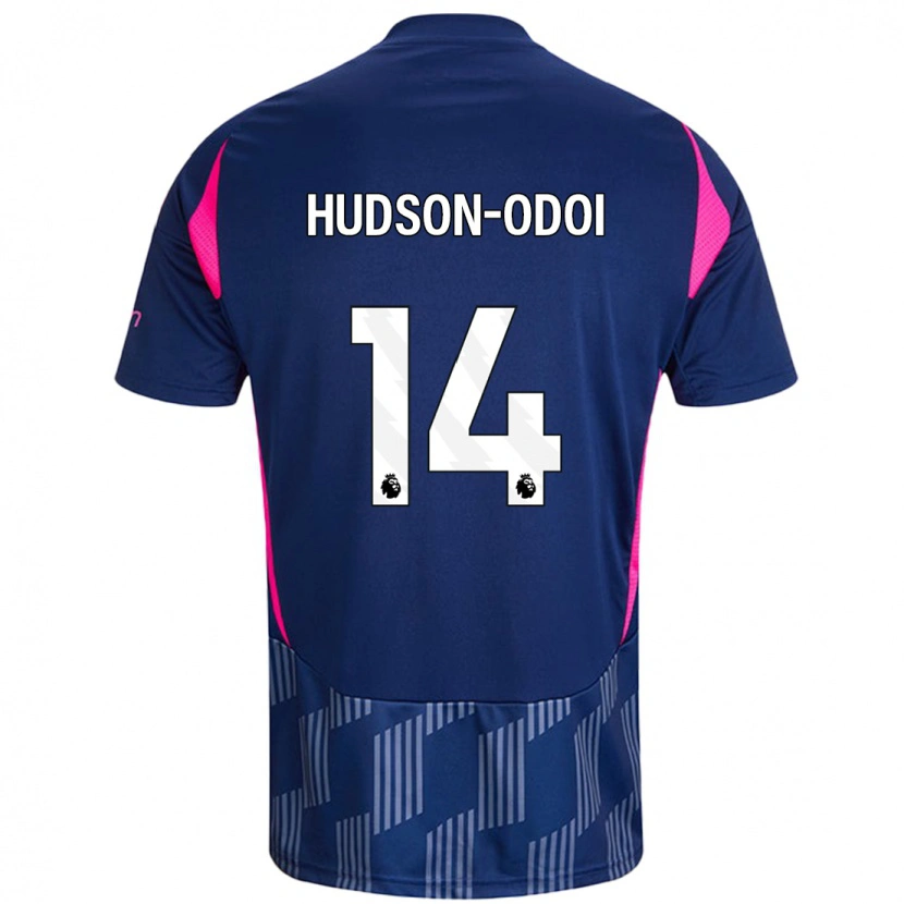 Danxen Kid Callum Hudson-Odoi #14 Royal Blue Pink Away Jersey 2024/25 T-Shirt