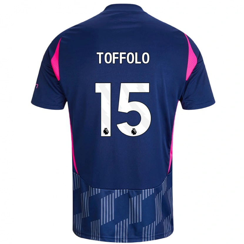 Danxen Kid Harry Toffolo #15 Royal Blue Pink Away Jersey 2024/25 T-Shirt