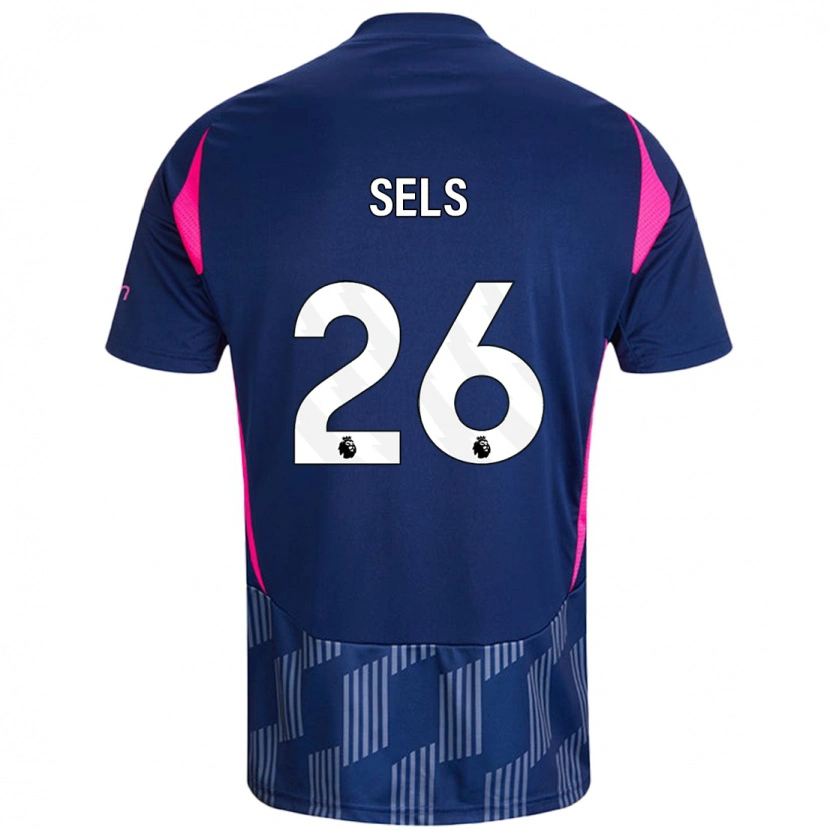 Danxen Kid Matz Sels #26 Royal Blue Pink Away Jersey 2024/25 T-Shirt