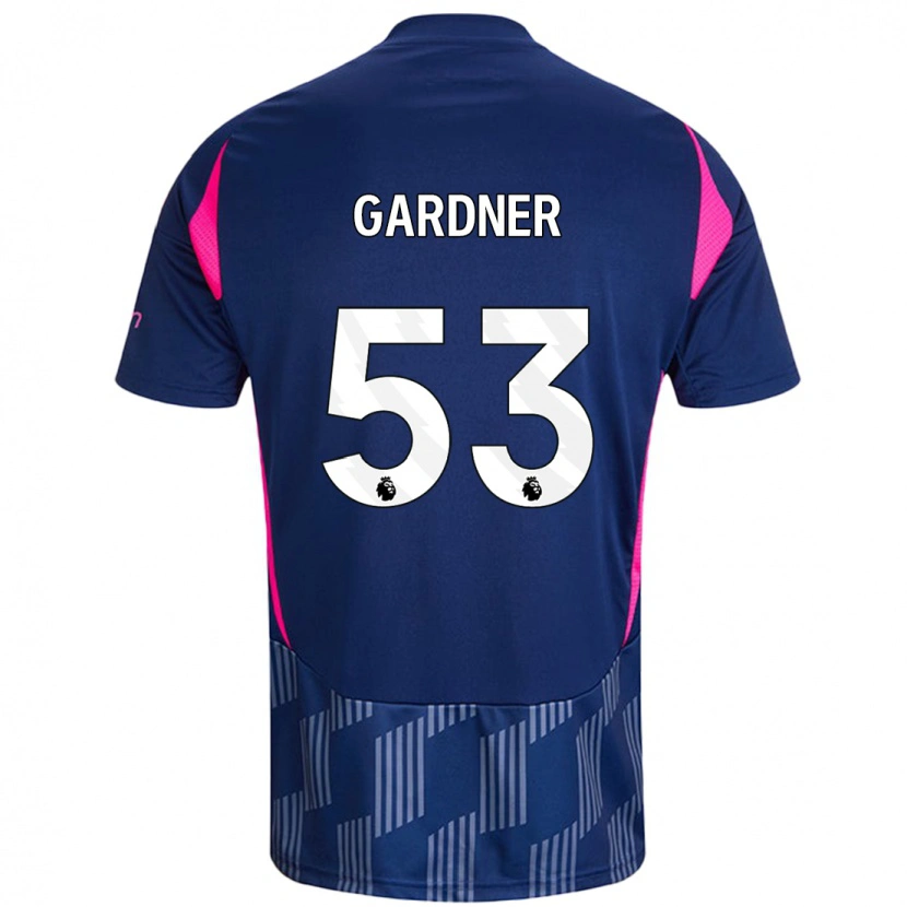 Danxen Kid Joe Gardner #53 Royal Blue Pink Away Jersey 2024/25 T-Shirt