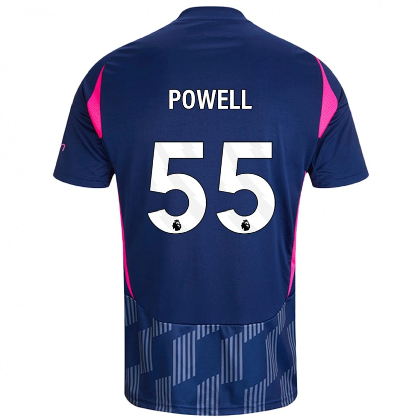 Danxen Kid Josh Powell #55 Royal Blue Pink Away Jersey 2024/25 T-Shirt