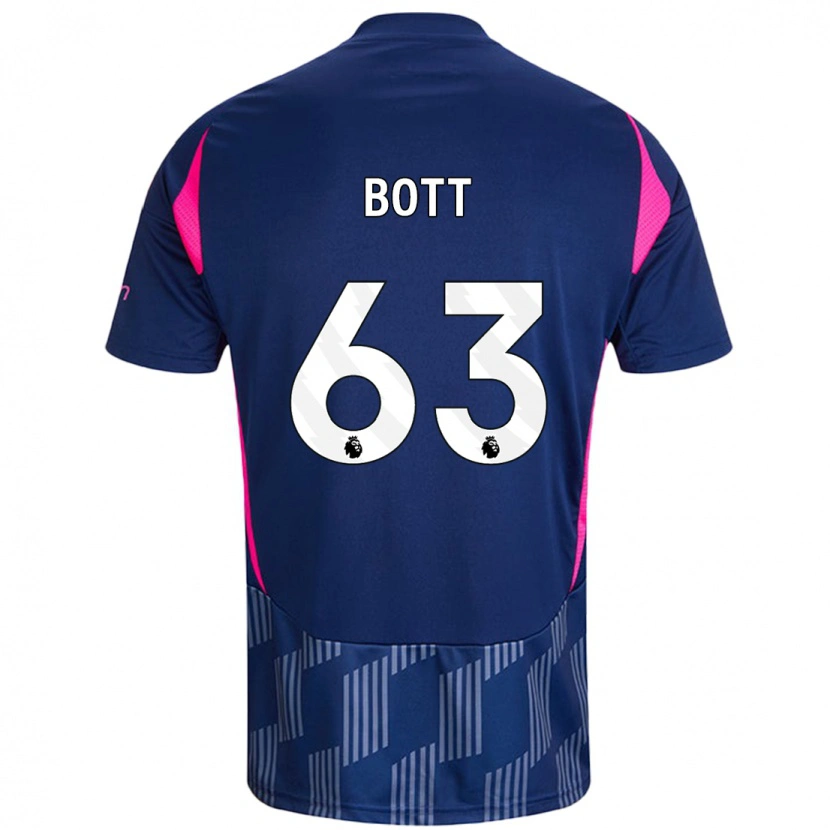 Danxen Kid Aaron Bott #63 Royal Blue Pink Away Jersey 2024/25 T-Shirt