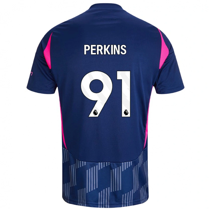 Danxen Kid Jack Perkins #91 Royal Blue Pink Away Jersey 2024/25 T-Shirt