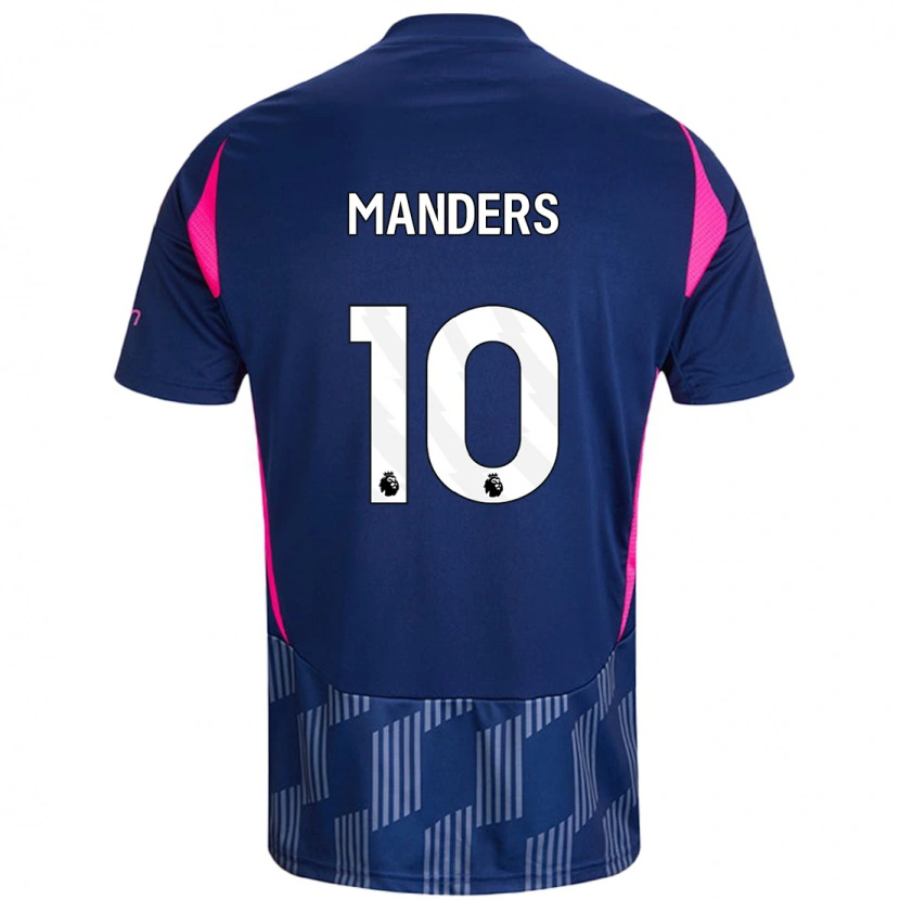 Danxen Kid Holly Manders #10 Royal Blue Pink Away Jersey 2024/25 T-Shirt