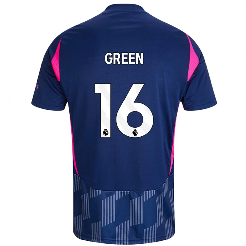 Danxen Kid Mollie Green #16 Royal Blue Pink Away Jersey 2024/25 T-Shirt