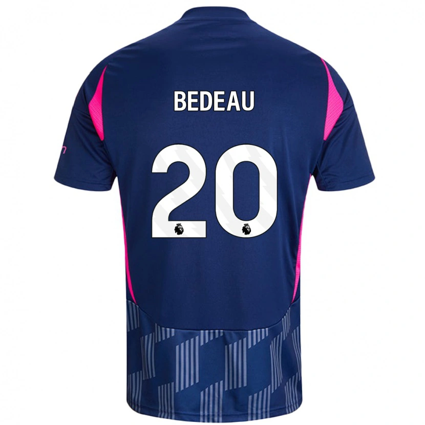 Danxen Kid Naomi Bedeau #20 Royal Blue Pink Away Jersey 2024/25 T-Shirt