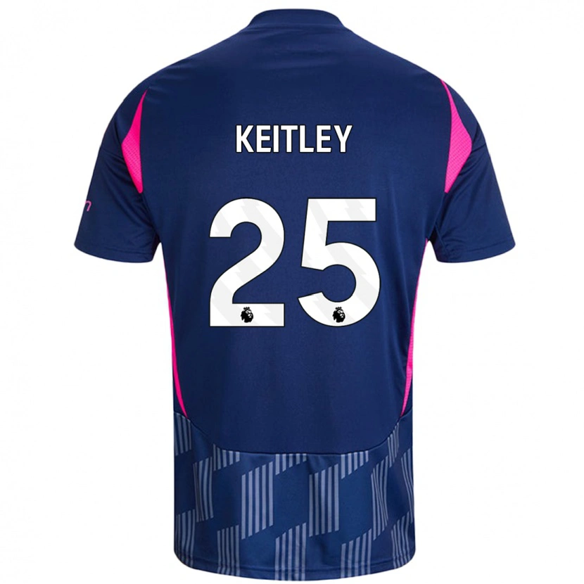 Danxen Kid Alice Keitley #25 Royal Blue Pink Away Jersey 2024/25 T-Shirt