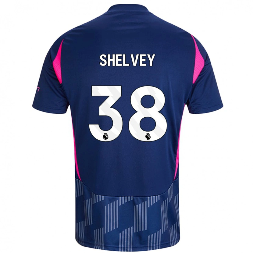 Danxen Kid George Shelvey #38 Royal Blue Pink Away Jersey 2024/25 T-Shirt