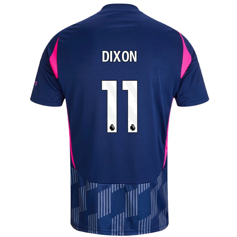 Danxen Kid Chloe Dixon #11 Royal Blue Pink Away Jersey 2024/25 T-Shirt