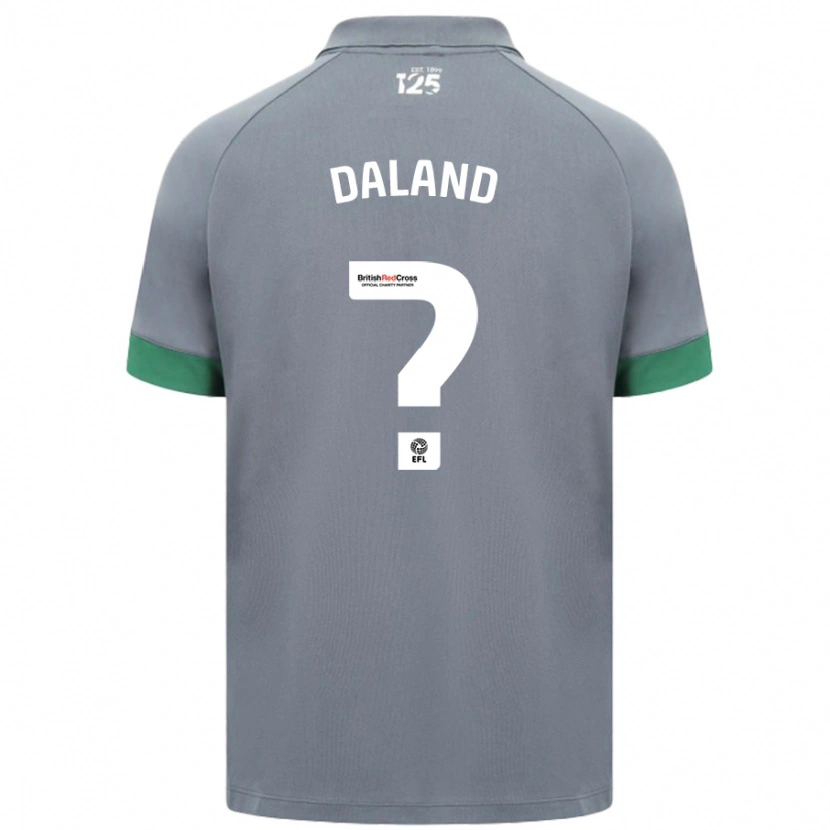 Danxen Kid Jesper Daland #0 Dark Gray Away Jersey 2024/25 T-Shirt