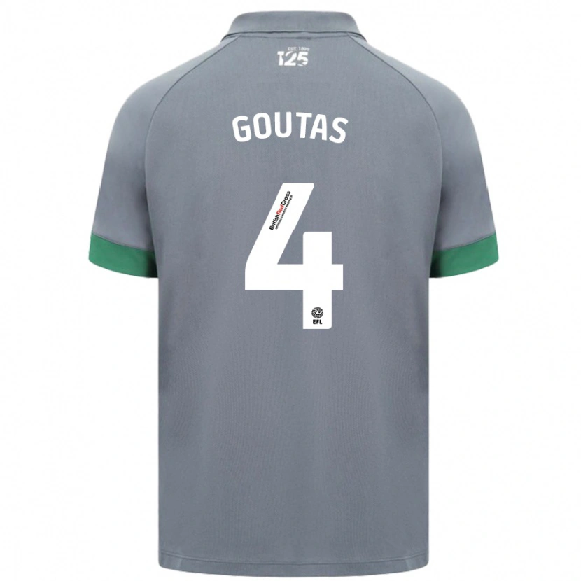 Danxen Kid Dimitrios Goutas #4 Dark Gray Away Jersey 2024/25 T-Shirt