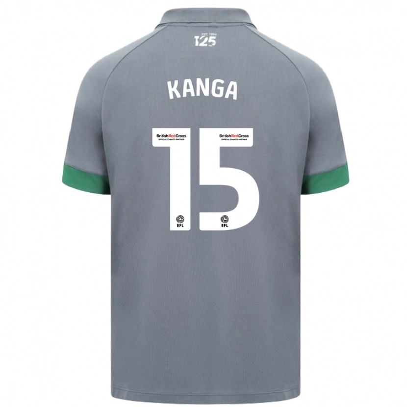 Danxen Kid Wilfried Kanga #15 Dark Gray Away Jersey 2024/25 T-Shirt