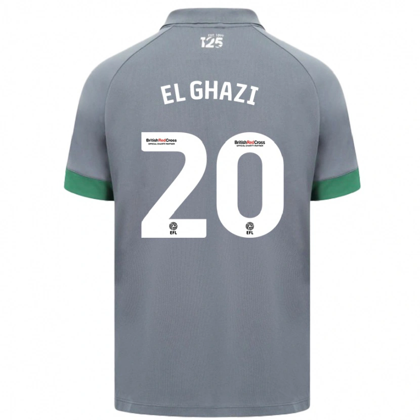 Danxen Kid Anwar El Ghazi #20 Dark Gray Away Jersey 2024/25 T-Shirt