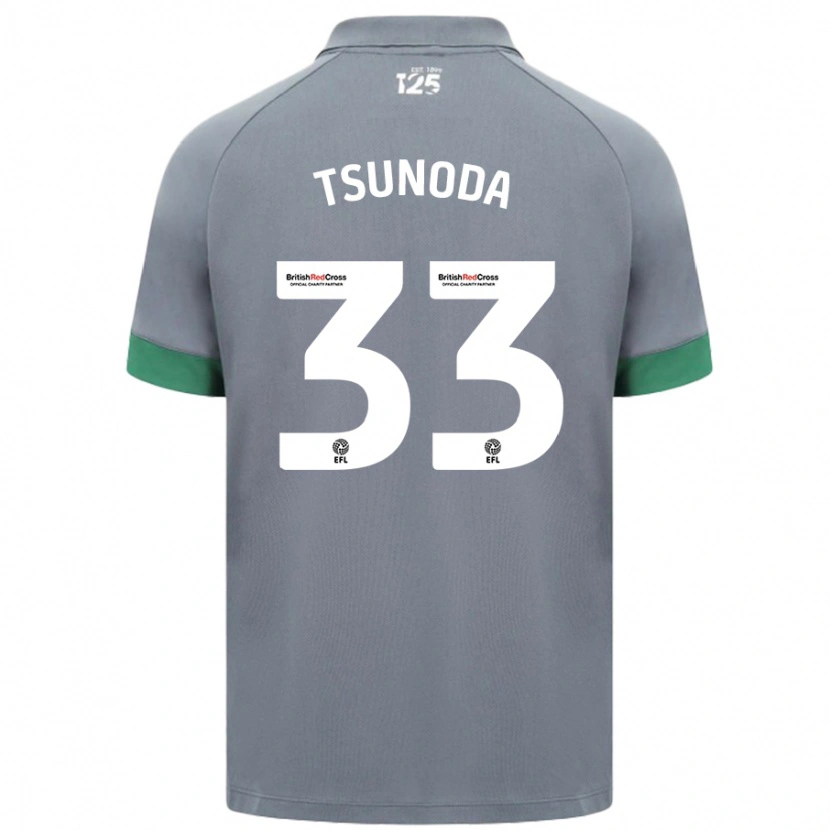 Danxen Kid Ryotaro Tsunoda #33 Dark Gray Away Jersey 2024/25 T-Shirt