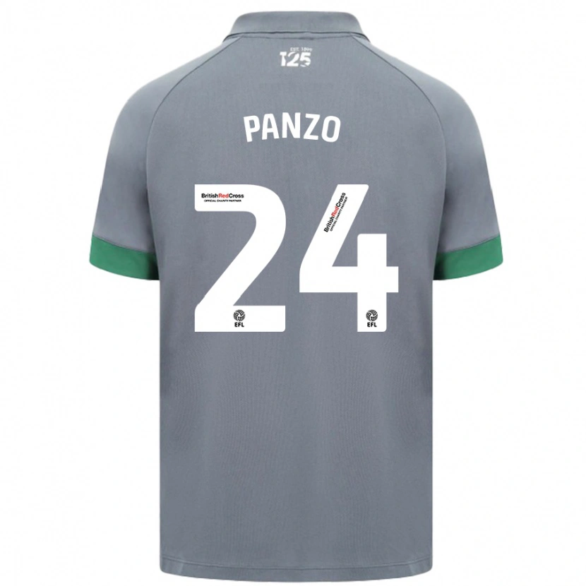 Danxen Kid Jonathan Panzo #24 Dark Gray Away Jersey 2024/25 T-Shirt