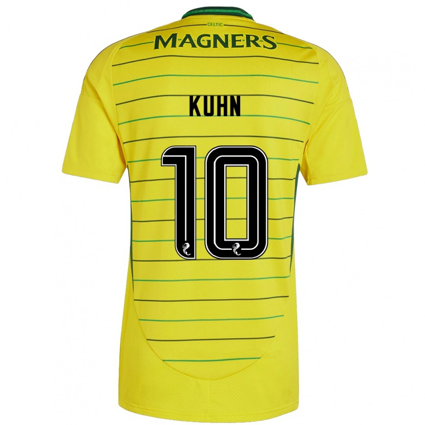 Danxen Kid Nicolas Kühn #10 Yellow Away Jersey 2024/25 T-Shirt