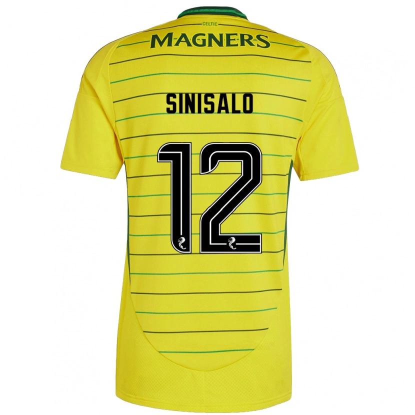 Danxen Kid Viljami Sinisalo #12 Yellow Away Jersey 2024/25 T-Shirt