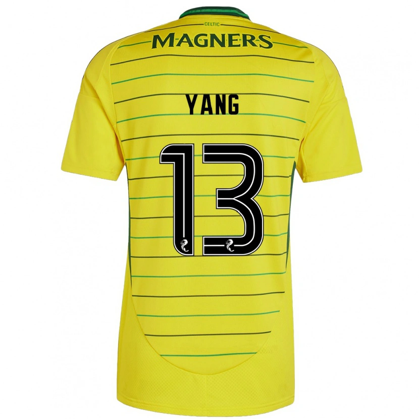 Danxen Kid Hyun-Jun Yang #13 Yellow Away Jersey 2024/25 T-Shirt