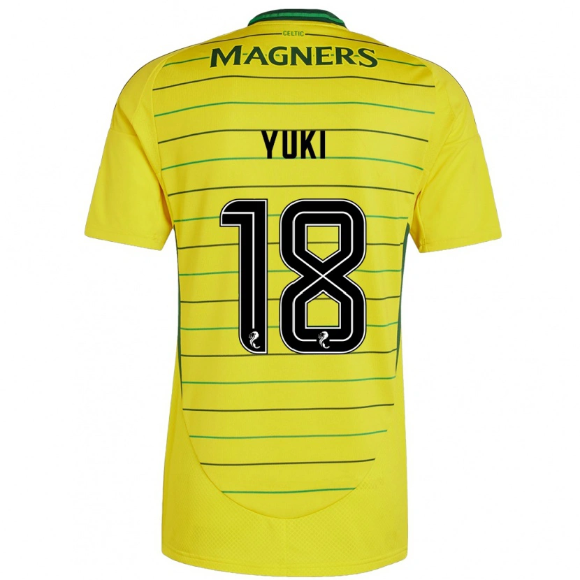 Danxen Kid Yuki Kobayashi #18 Yellow Away Jersey 2024/25 T-Shirt