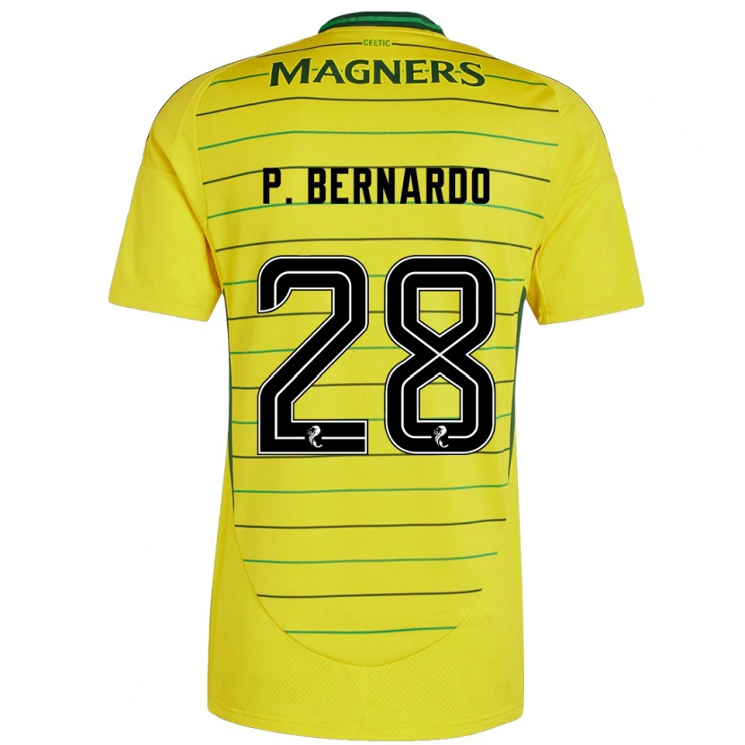 Danxen Kid Paulo Bernardo #28 Yellow Away Jersey 2024/25 T-Shirt