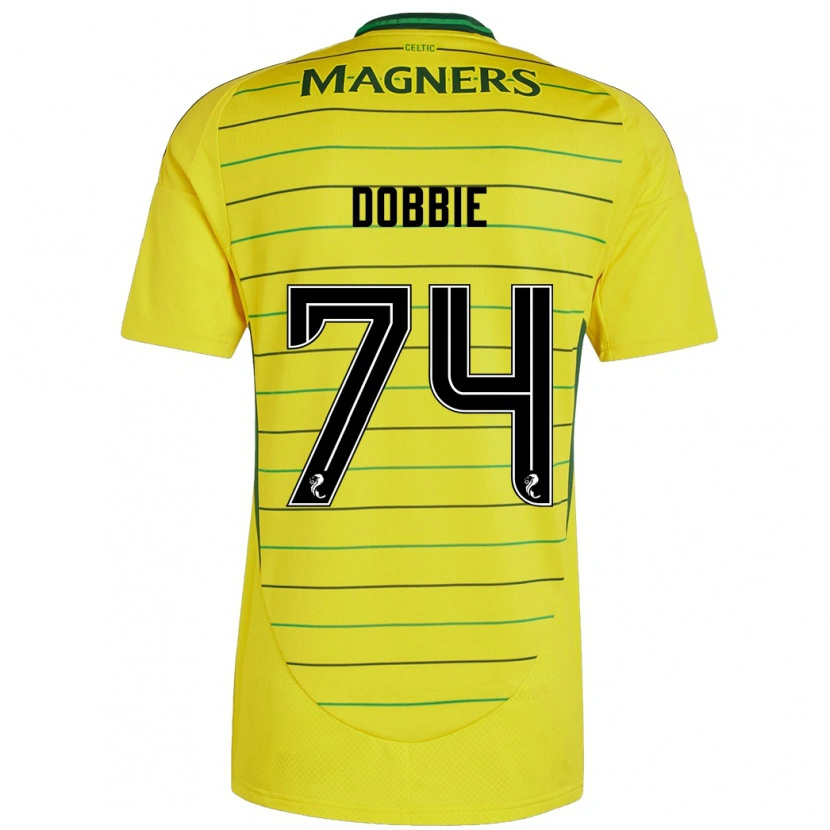 Danxen Kid Lewis Dobbie #74 Yellow Away Jersey 2024/25 T-Shirt