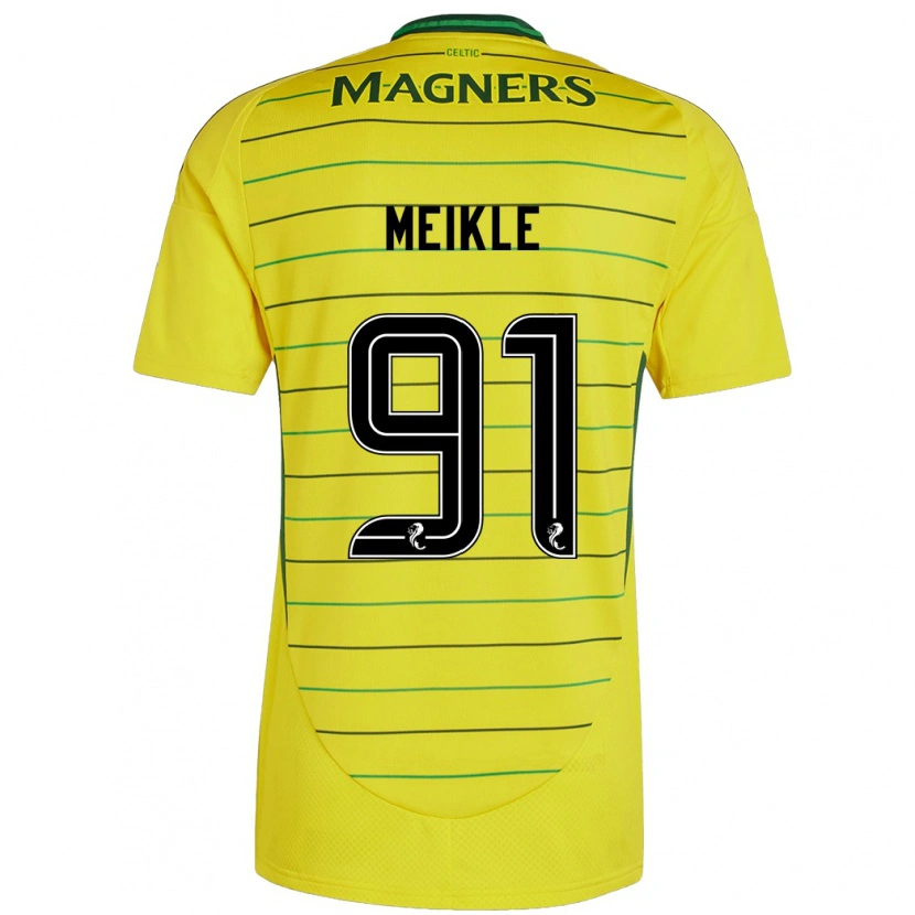 Danxen Kid Jamie Meikle #91 Yellow Away Jersey 2024/25 T-Shirt