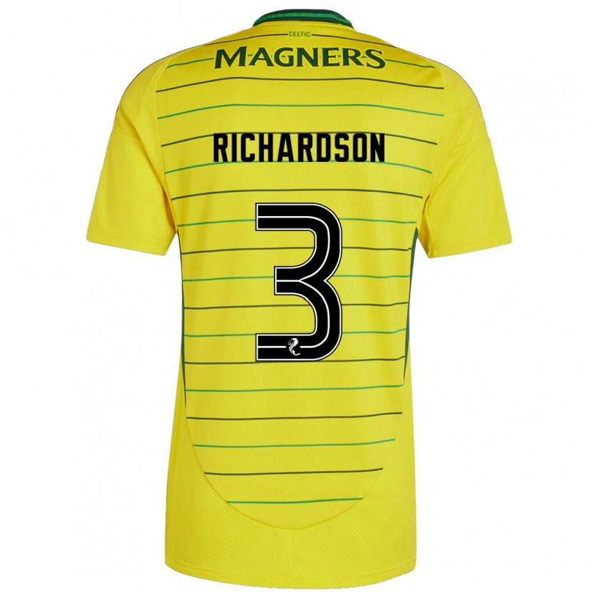 Danxen Kid Amy Richardson #3 Yellow Away Jersey 2024/25 T-Shirt