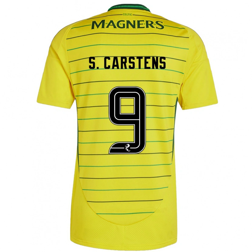 Danxen Kid Signe Carstens #9 Yellow Away Jersey 2024/25 T-Shirt