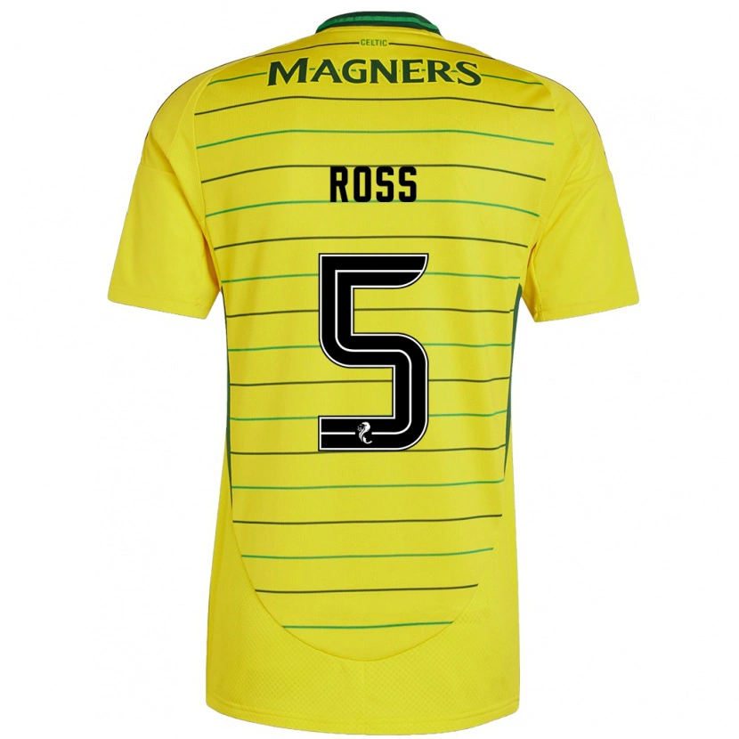 Danxen Kid Natalie Ross #5 Yellow Away Jersey 2024/25 T-Shirt