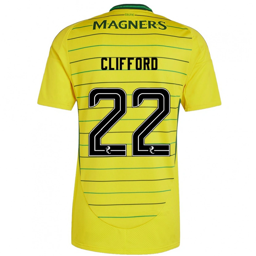 Danxen Kid Lucy Ashworth-Clifford #22 Yellow Away Jersey 2024/25 T-Shirt