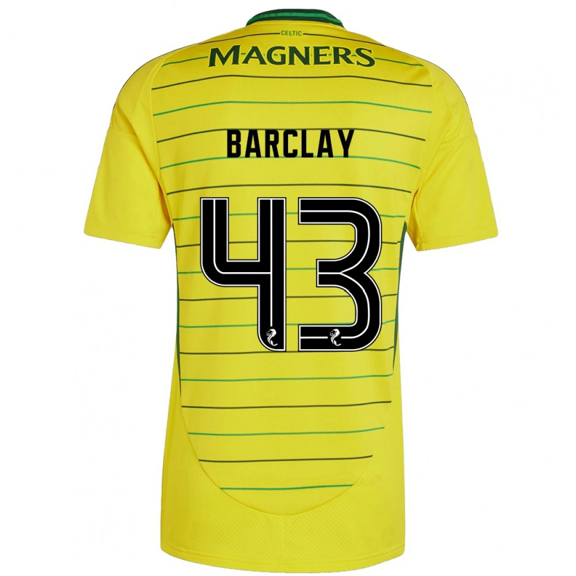 Danxen Kid Lucy Barclay #43 Yellow Away Jersey 2024/25 T-Shirt