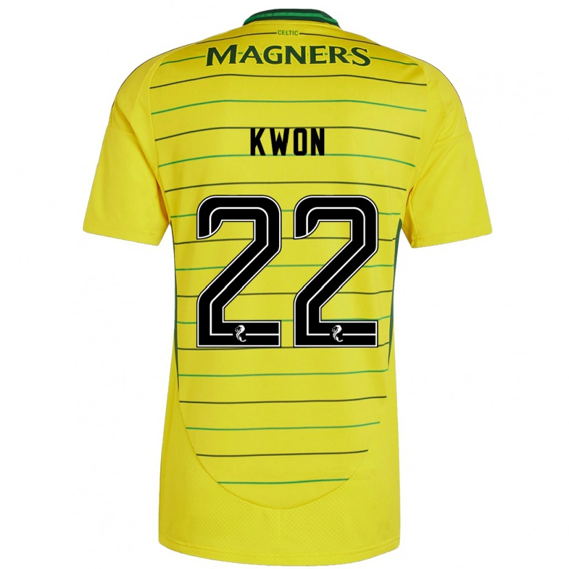 Danxen Kid Hyeok-Kyu Kwon #22 Yellow Away Jersey 2024/25 T-Shirt