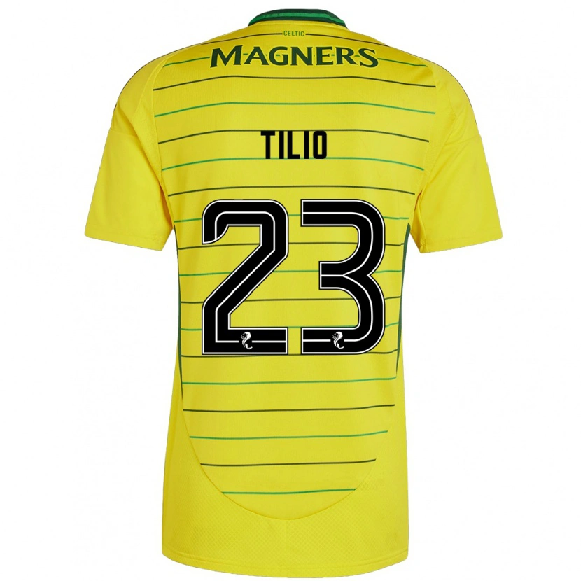 Danxen Kid Marco Tilio #23 Yellow Away Jersey 2024/25 T-Shirt