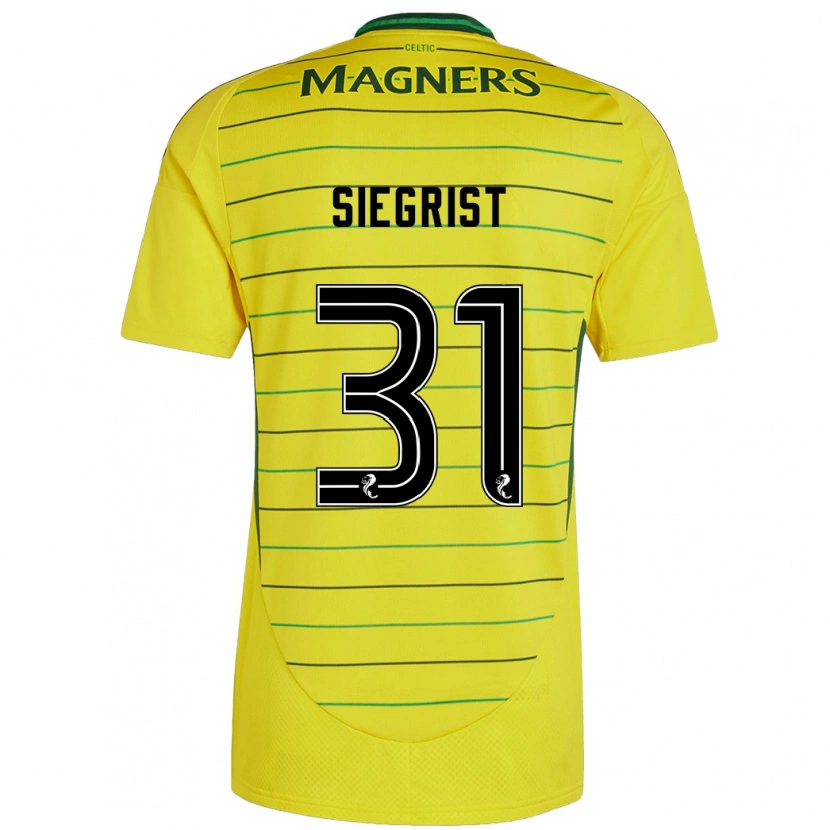 Danxen Kid Benjamin Siegrist #31 Yellow Away Jersey 2024/25 T-Shirt