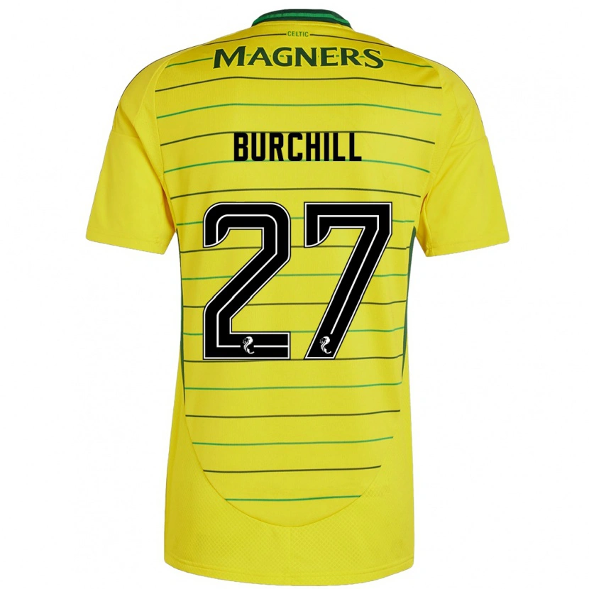 Danxen Kid Tiree Burchill #27 Yellow Away Jersey 2024/25 T-Shirt