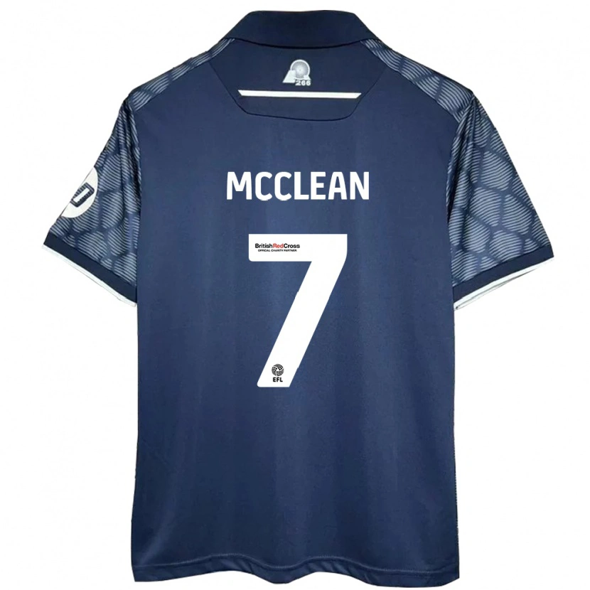 Danxen Kid James Mcclean #7 Black Away Jersey 2024/25 T-Shirt